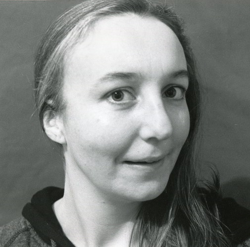 Handspan Theatre Mary Sutherland black and white close up of woman's face